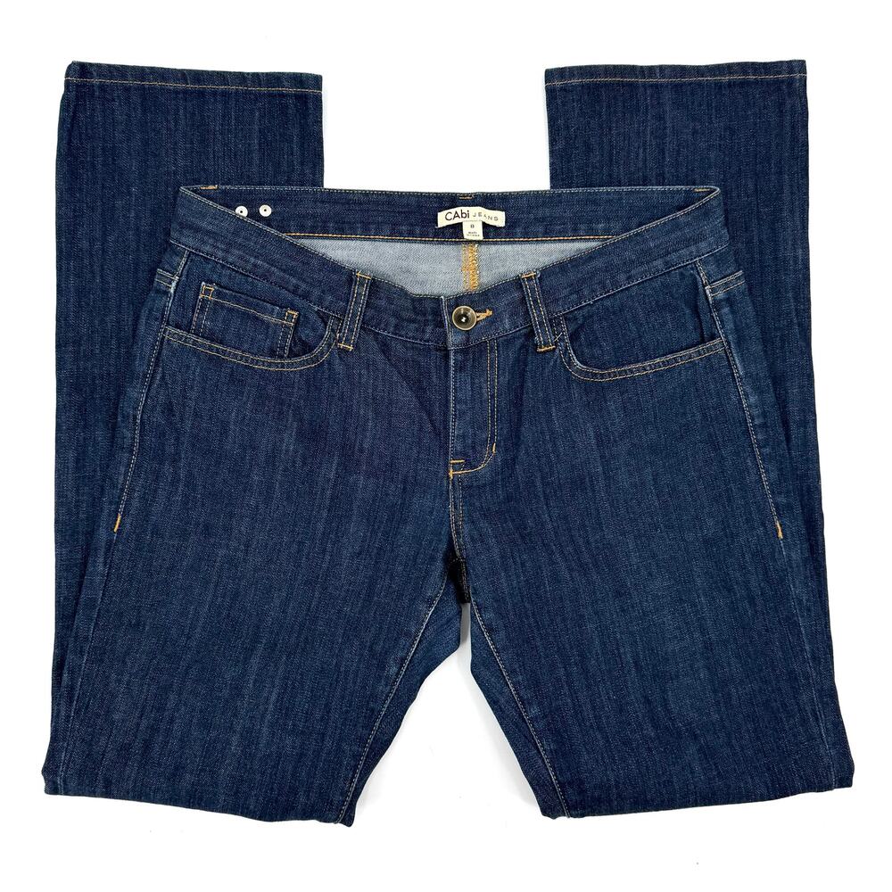 CAbi Jeans Women’s Size 8 Brando Straight Leg Boyfriend Mid Rise Preppy Denim